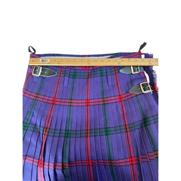 Vintage  Highland Crafts Royal Mile Scotland Purple Kilt & Day Jacket - Picture 6 of 16